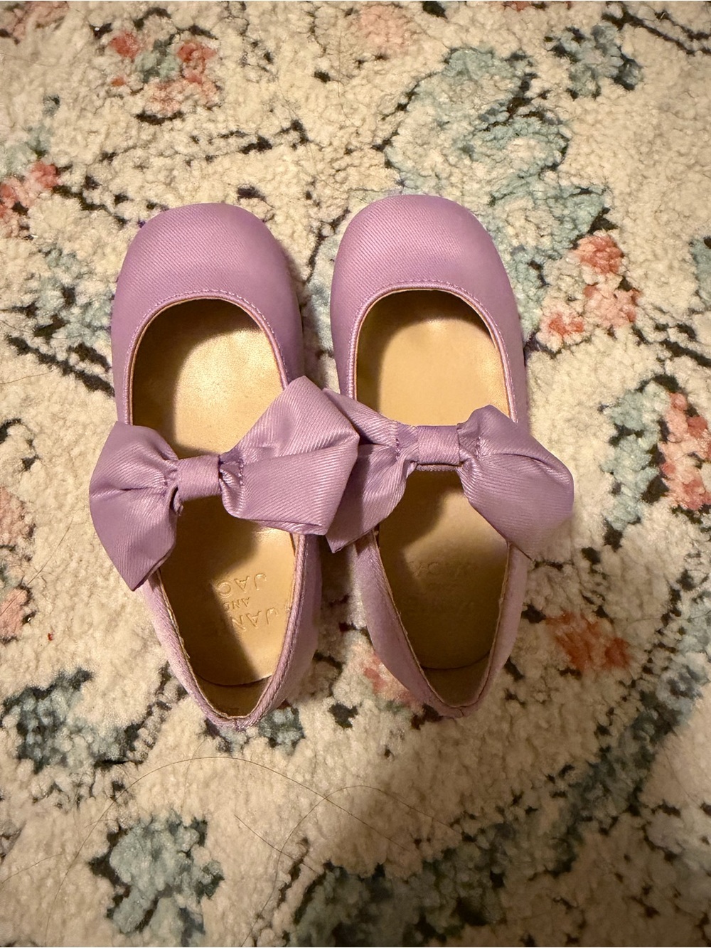 Girls' Lilac Bow Ballet Flats - Kids Shoes size 7 like new worn one time only